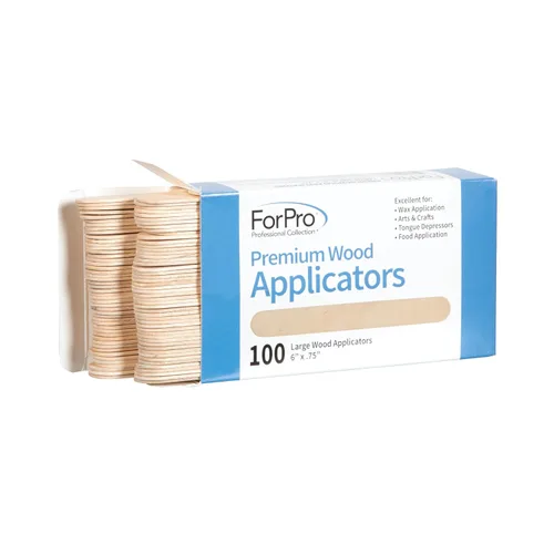 Vista 2 de ForPro Aplicadores de madera premium, 100 unidades, grandes, 6 x 0,75
