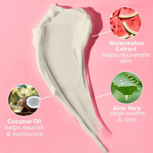 Vista 6 de Hempz Crema hidratante corporal herbal, blanco perla, coco fresco/sandía, 2.25 onzas