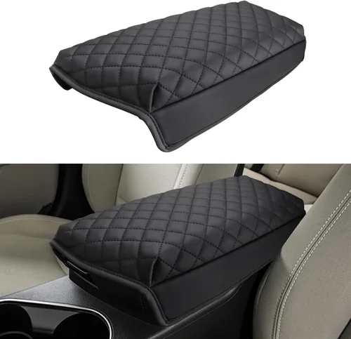 Vista 8 de INTGET Funda para Reposabrazos de Consola Central de Automóvil para Accesorios Kia Optima 2011 2012 2013 2014 2015 Cuero Consola Central Caja