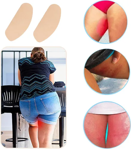 Vista 4 de Cinta de levantamiento de muslos, parche de fricción para prevención interior de muslos, cinta antirozaduras para la piel del muslo, parche adhesivo