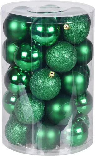 Vista 9 de GOODLYGHTS 30 Adornos de Bola de Navidad, 1.18" Decoraciones de Árbol de Navidad Irrompibles, Bola Colgante Perfecta para Decoración de Fiestas