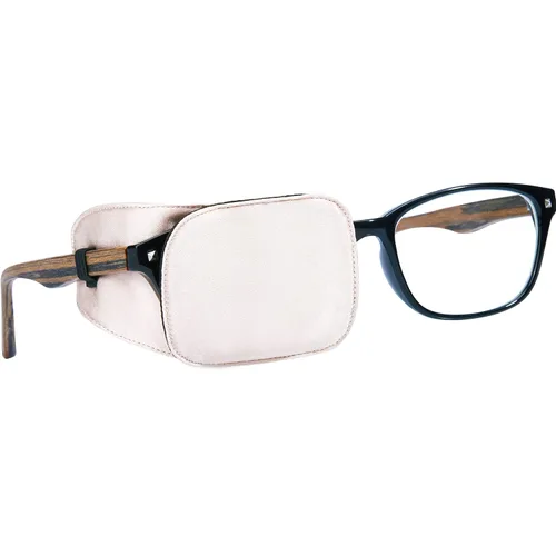 Vista 30 de Parche de ojo de seda Astropic para gafas de adultos y niños para cubrir cualquier ojo (Mediano, Violeta)