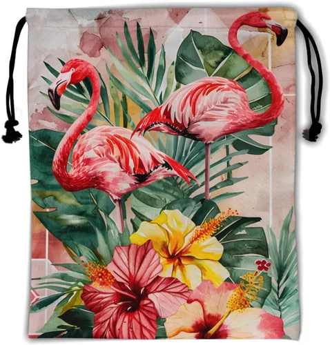 Vista 141 de Bolsa de agarre de gimnasia de piel de animal, bolsa de gimnasia con cordón ajustable, bolsa de cuerda para fauna silvestre, Mariposas Galaxy