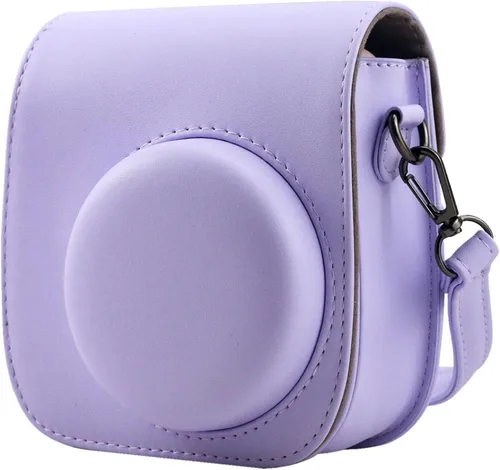 Vista 17 de Funda Protectora Compatible con Cámara de Fotos Instantáneas Fujifilm Instax Mini 12 11 9 8 con Bolsillo y Correa Ajustable (Mariposa Grande Pequeña)