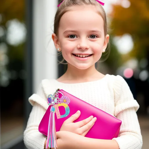 Vista 2 de PinkSheep Llaveros para niñas y mujeres, 2 llaveros personalizados, mochila para automóvil, llavero de flores, accesorios