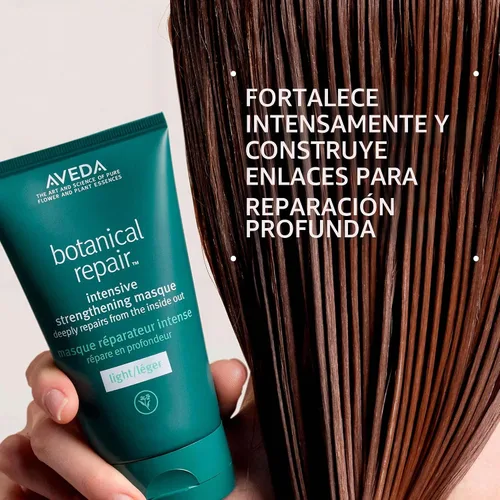 Vista 2 de Aveda Botanical Repair Intensive Strengthening Masque Light Bond-Building Hair Mask for Stronger Hair Deep Conditioner Detangles, Softens Fine