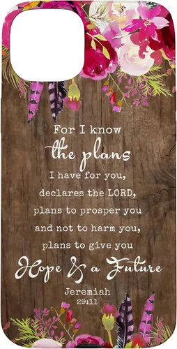 Vista 9 de for I Know The Plans I Have for You - Funda cristiana para iPhone 17 de Jeremías 29:11