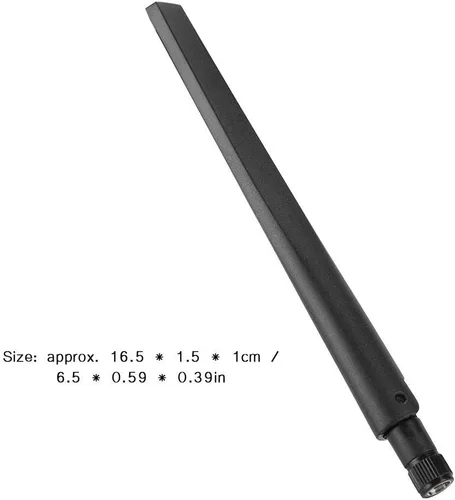 Vista 6 de Antena omnidireccional SMA 2.4G, 5G de doble banda de red antena externa para RT AC68u