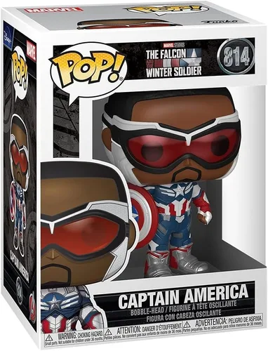 Vista 3 de POP Marvel: Falcon y el Soldado de Invierno – Figura de vinilo Pop de Sam Wilson como Capitán América Funko Pop