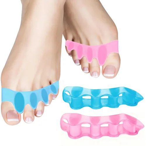 Vista 10 de Separadores de dedos de espuma suave para mujer, 12 espaciadores de pedicura para mujer