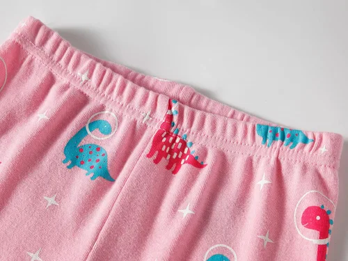 Vista 6 de Dolphin&Fish pijama suave para niños y niñas, 100% algodón, pijama de manga larga para niños 4p Dino