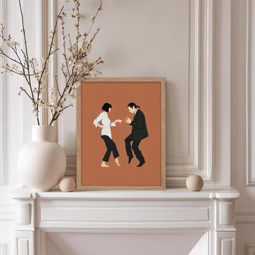 Vista 5 de Poster Master Póster de baile de pareja, impresión icónica de baile, arte moderno, arte moderno, arte pop, arte de película, regalo para hombres