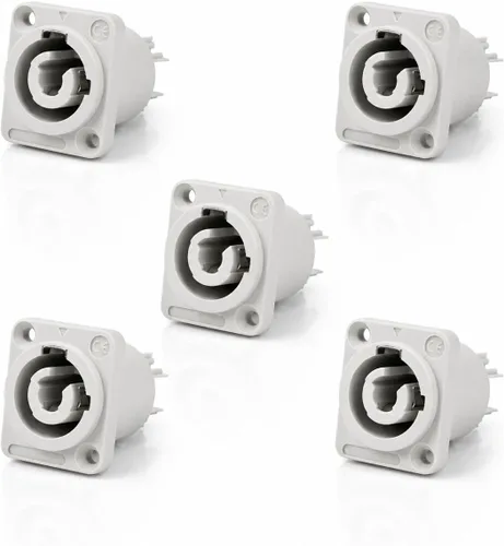 Vista 6 de Toronce - Conector macho de 3 pines AC Powercon conector azul/blanco con 14 Awg 1.5 pies PoweCable 20A/250V para pantalla LED de luz de escenario