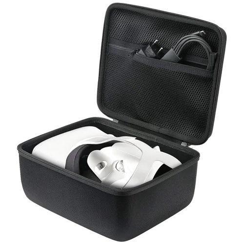 Vista 9 de khanka Funda rígida de transporte para Meta Quest 3Oculus Meta Quest 3s Caja de almacenamiento de viaje EVA a prueba de golpes compatible