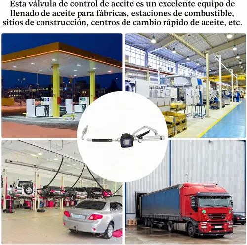 Vista 6 de Bomba de transferencia de aceite de servicio pesado operada por aire Digital Dispensador de fluido de aceite de motor de gasolina Válvula de control