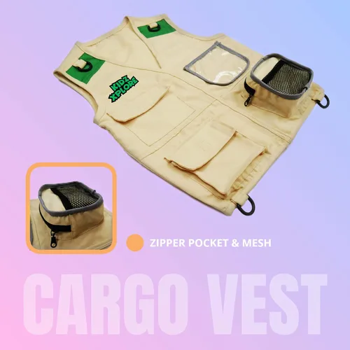 Vista 3 de Kidz Xplore Kit de aventura al aire libre para niños pequeños - Conjunto de chaleco y sombrero cargo
