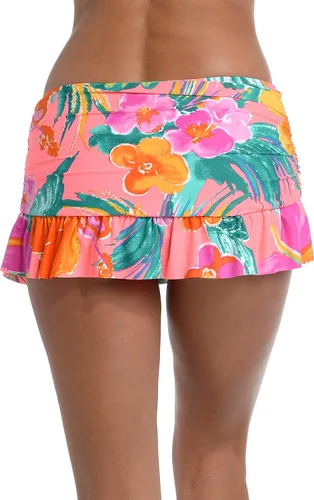 Vista 3 de La Blanca Traje de baño de bikini hipster con falda estándar para mujer