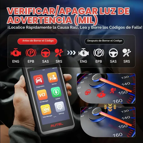 Vista 8 de Autel Escáner MaxiDiag MD906 PRO, Diagnóstico de todo el sistema, servicio