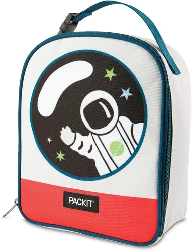 Vista 11 de PackIt® Lonchera Congelable Playtime, Dinosaurio, Construida con Tecnología ECOFREEZE®, Plegable, Reutilizable, Cierre con Cremallera con Asa