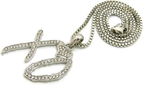 Vista 3 de Shiny Jewelers USA Colgante de hip hop para hombre, caja de 24 pulgadas, cuerda, cadena cubana