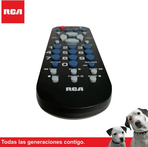 Vista 4 de RCA mando a distancia universal tamaño de la palma 4-Dispositivo Negro