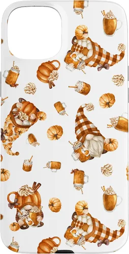 Vista 9 de Autumn Pumpkin Spice Motif for Thanksgiving Cute Fall Gnome Case for iPhone 17