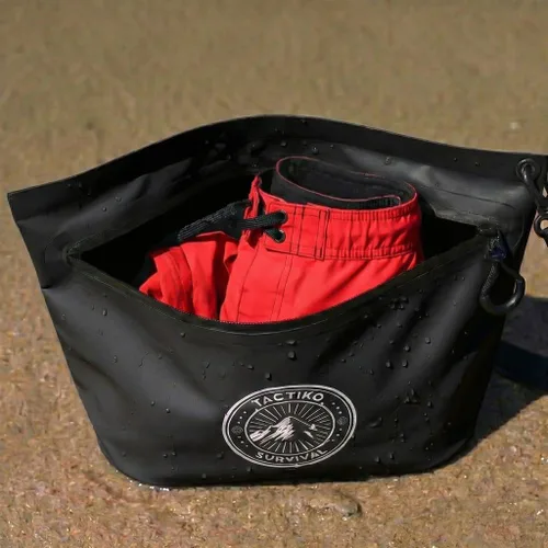 Vista 8 de Tactiko - Paquete de 3 bolsas resistentes al agua con cremallera, para guardar todos los organizadores para bolsas secas, bolsas de viaje