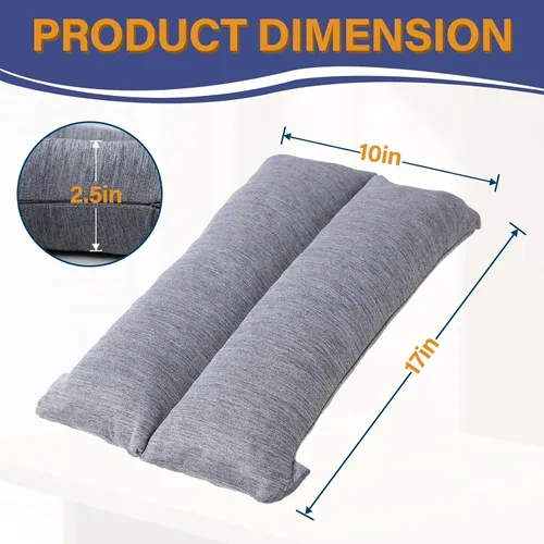 Vista 3 de 1 MIDDLE ONE Almohada de brazo de espuma viscoelástica para adultos y personas que duermen de lado, almohada de elevación de soporte para codo