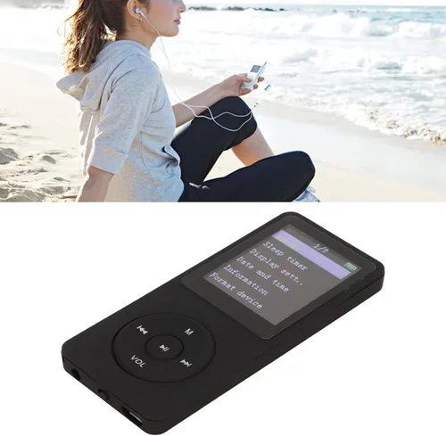 Vista 5 de Reproductor de MP3/MP4, reproductor de música MP3, compatible con tarjeta de memoria 32G, pantalla LCD digital clásica ultrafina de 1.8 pulgadas