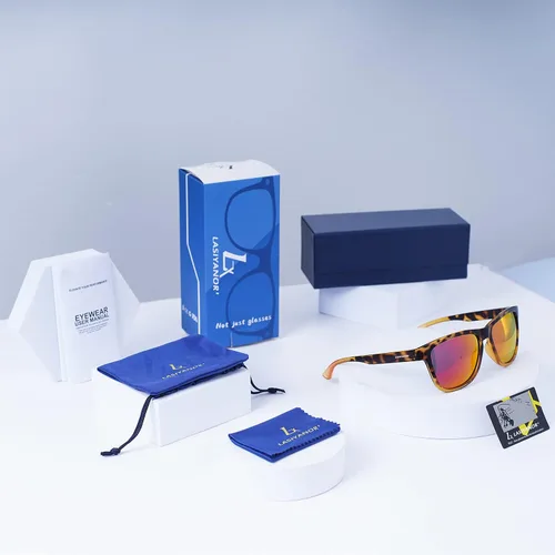 Vista 6 de Lasiyanor Gafas de sol polarizadas cuadradas TAC ligeras, marco TR90, protección UV400, gafas de sol de diseño moderno para hombres y mujeres