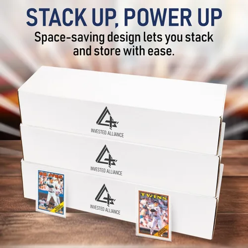 Vista 7 de Caja de Almacenamiento Premium para Tarjetas Coleccionables de Deportes, Béisbol, Fútbol Americano, Baloncesto, MTG y TCG para Coleccionistas