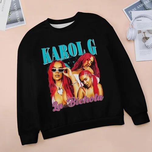 Vista 3 de PAPERBAGS Sweatshirt Womens Graphic Crewneck Long Sleeve Sweatshirts Casual Pullover Tops