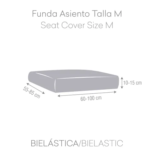 Vista 5 de Funda de cojín Eysa THOR Beige Sofá