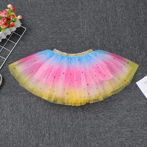 Vista 4 de IDOPIP Conjunto de 5 piezas de ropa para bebé con diseño de arco iris para 1er 2 3 cumpleaños para niña, Hot Pink - Cloud 3rd