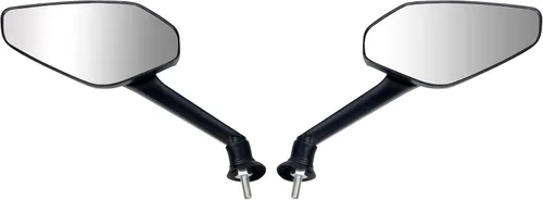 Vista 2 de Mamiko Espejos de Motocicleta Universales de 8MM para Manillares de 7/8" Compatible con ATV Moto de Nieve Scooter Ciclomotor Dirt Bike Sportsman
