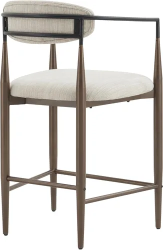 Vista 7 de Christopher Knight Home Ebany - Juego de 2 taburetes de bar de 25 pulgadas, taburete de encimera con marco de metal, silla de bar tapizada, taburete