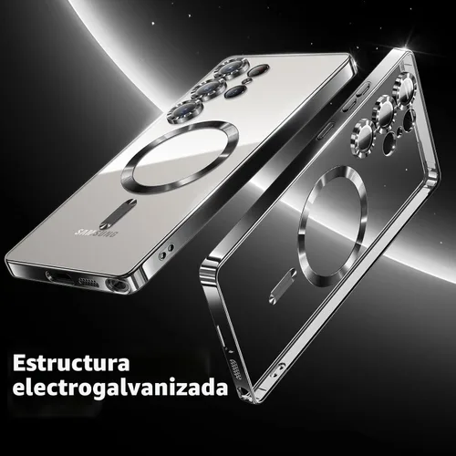 Vista 9 de Hurgoer Funda para Samsung Galaxy S24 Ultra (Solo). Funda Magnética para S24 Ultra, Brillante Delgada Fina Suave funda capa para 6.8 pulgadas. Negro