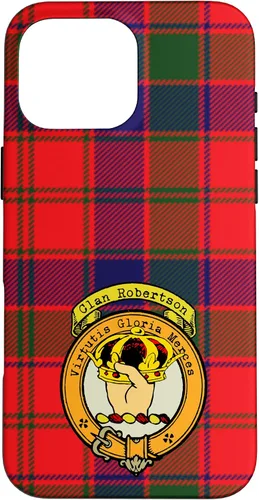 Vista 19 de Robertson Clan Scottish Crest and Tartan Case for iPhone 16