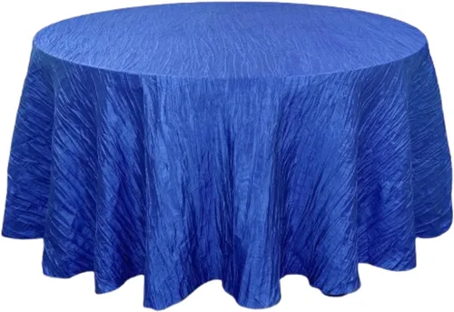 Vista 35 de YOUR CHAIR COVERS - Mantel redondo de 90 pulgadas con arrugas color rubor de tafetán – Elegante mantel brillante para bodas, fiestas y eventos