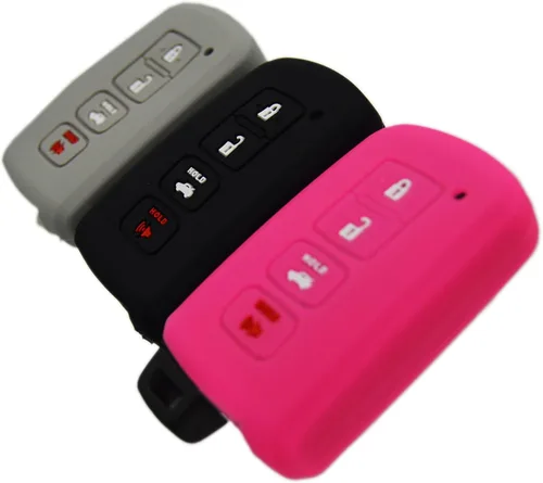 Vista 16 de Funda protectora de silicona para llavero remoto compatible con Toyota Camry Corolla Highlander Sequoia 4Runner 2016-2020