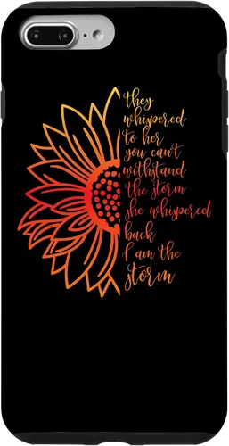Vista 9 de Funda para iPhone 14 She Whispered I'm Strong Feminist Girl Woman Power Storm