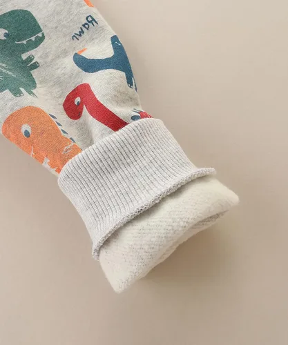 Vista 5 de Sudadera con capucha de forro polar de algodón para niños pequeños 2-7T
