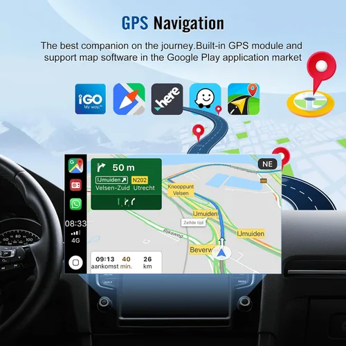 Vista 4 de Radio de actualización de 7 pulgadas para Ford E-150 E-250 2009 2010 2011 2012 2013 con Carplay inalámbrico Android Auto, pantalla táctil para E-150