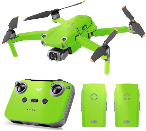 Vista 39 de SopiGuard Skin for DJI Mavic Air 2s Juego completo de calcomanías de vinilo de precisión + controlador + 3 fundas de batería (3M negro carbón)