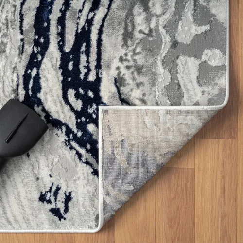 Vista 7 de LUXE WEAVERS Alfombra de área azul 2x3 con remolino de mármol