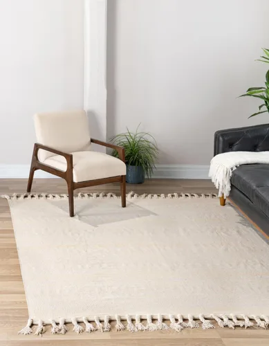 Vista 29 de Unique Loom Chindi Cotton Collection - Alfombra de área - Sophie (2 pies 2 pulgadas x 6 pies 1 pulgada, color aguamarina y blanco)