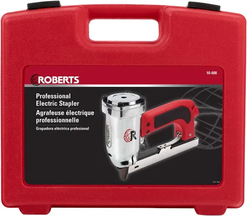 Vista 8 de Roberts Modelo 10-600, 120 voltios, 15 Amp, engrapadora eléctrica profesional con estuche