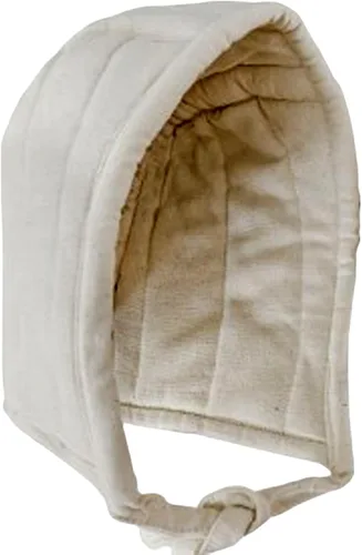 Vista 2 de Gambeson - Armadura medieval de algodón con capucha SCA para disfraz, color blanco