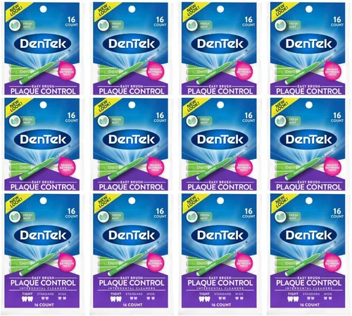 Vista 5 de Dentek Easy Brush Limpiadores interdentales para espacios extra estrechos, 16