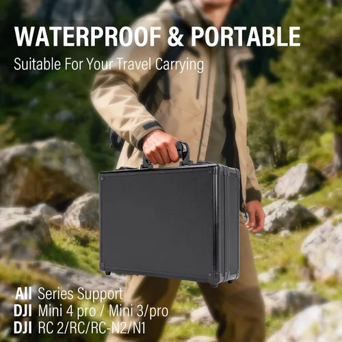 Vista 5 de Funda rígida para DJI Mini 4 Pro/Mini 3/Pro, impermeable, a prueba